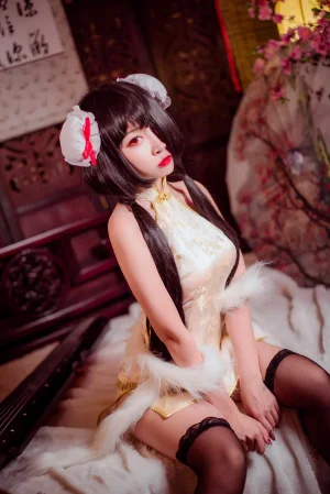 二佐Nisa《狂三旗袍》主题写真：31张全套美图