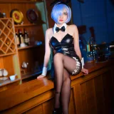 二佐Nisa《蕾姆1号本 兔女郎》主题写真：12张全套美图