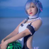 二佐Nisa《蕾姆1号本 泳衣2》主题写真：11张全套美图