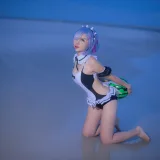 二佐Nisa《蕾姆1号本 泳衣2》主题写真：11张全套美图
