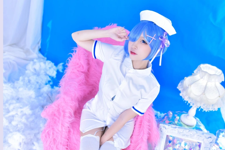 二佐Nisa《蕾姆2号本 蕾姆护士》主题写真：31张全套美图