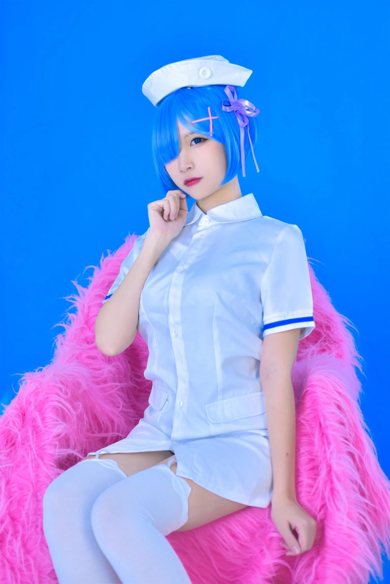 二佐Nisa《蕾姆2号本 蕾姆护士》主题写真：31张全套美图