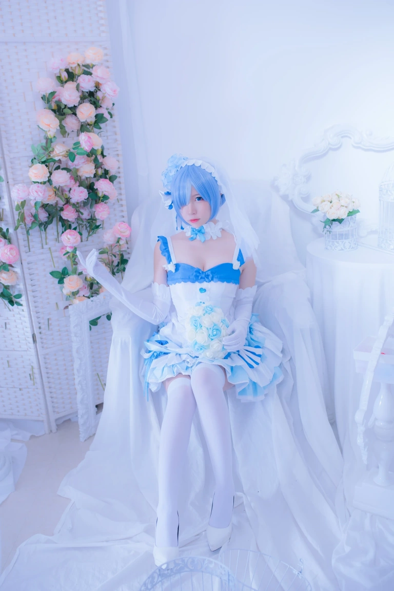 二佐Nisa《蕾姆2号本 蕾姆花嫁》主题写真：33张全套美图