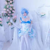 二佐Nisa《蕾姆2号本 蕾姆花嫁》主题写真：33张全套美图
