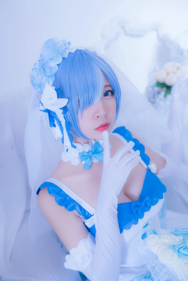 二佐Nisa《蕾姆2号本 蕾姆花嫁》主题写真：33张全套美图