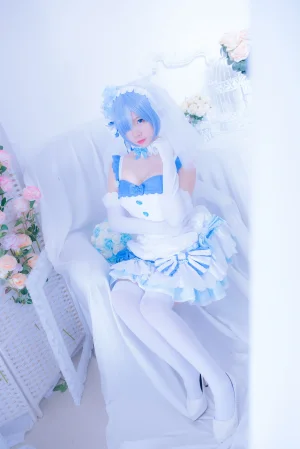 二佐Nisa《蕾姆2号本 蕾姆花嫁》主题写真：33张全套美图