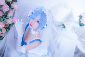 二佐Nisa《蕾姆2号本 蕾姆花嫁》主题写真：33张全套美图
