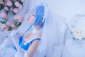 二佐Nisa《蕾姆2号本 蕾姆花嫁》主题写真：33张全套美图