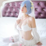二佐Nisa《蕾姆2号本 蕾姆婚纱》主题写真：35张全套美图