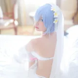 二佐Nisa《蕾姆2号本 蕾姆婚纱》主题写真：35张全套美图
