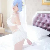 二佐Nisa《蕾姆2号本 蕾姆婚纱》主题写真：35张全套美图