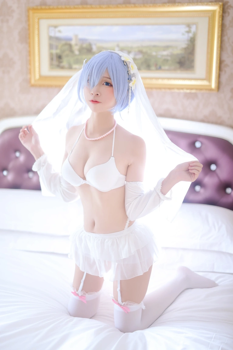 二佐Nisa《蕾姆2号本 蕾姆婚纱》主题写真：35张全套美图