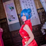 二佐Nisa《蕾姆2号本 蕾姆旗袍》主题写真：30张全套美图