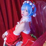 二佐Nisa《蕾姆2号本 蕾姆圣诞》主题写真：46张全套美图