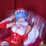 二佐Nisa《蕾姆2号本 蕾姆圣诞》主题写真：46张全套美图