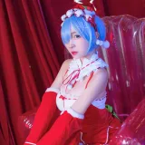 二佐Nisa《蕾姆2号本 蕾姆圣诞》主题写真：46张全套美图
