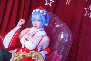 二佐Nisa《蕾姆2号本 蕾姆圣诞》主题写真：46张全套美图