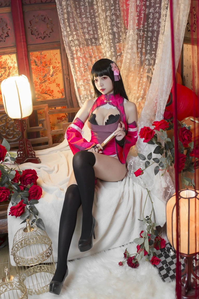二佐Nisa《梦子旗袍》主题写真：28张全套美图