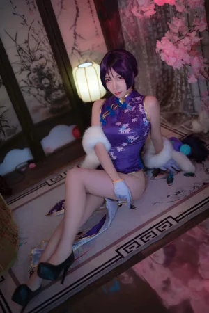 二佐Nisa《旗袍本 Fate奶光旗袍》主题写真：20张全套美图