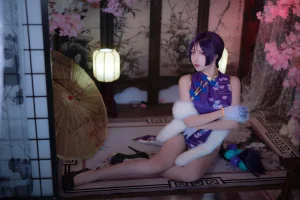 二佐Nisa《旗袍本 Fate奶光旗袍》主题写真：20张全套美图