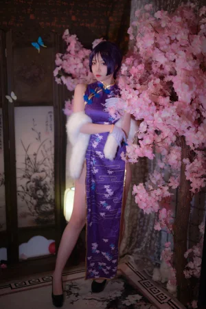 二佐Nisa《旗袍本 Fate奶光旗袍》主题写真：20张全套美图