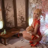 二佐Nisa《旗袍本 Fate尼禄旗袍》主题写真：20张全套美图