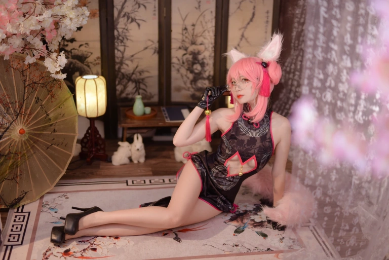 二佐Nisa《旗袍本 Fate旗袍狐》主题写真：28张全套美图