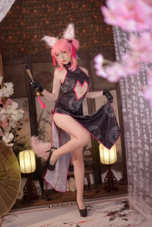 二佐Nisa《旗袍本 Fate旗袍狐》主题写真：28张全套美图