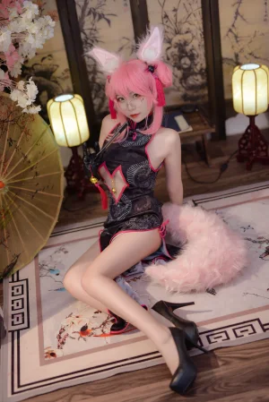 二佐Nisa《旗袍本 Fate旗袍狐》主题写真：28张全套美图