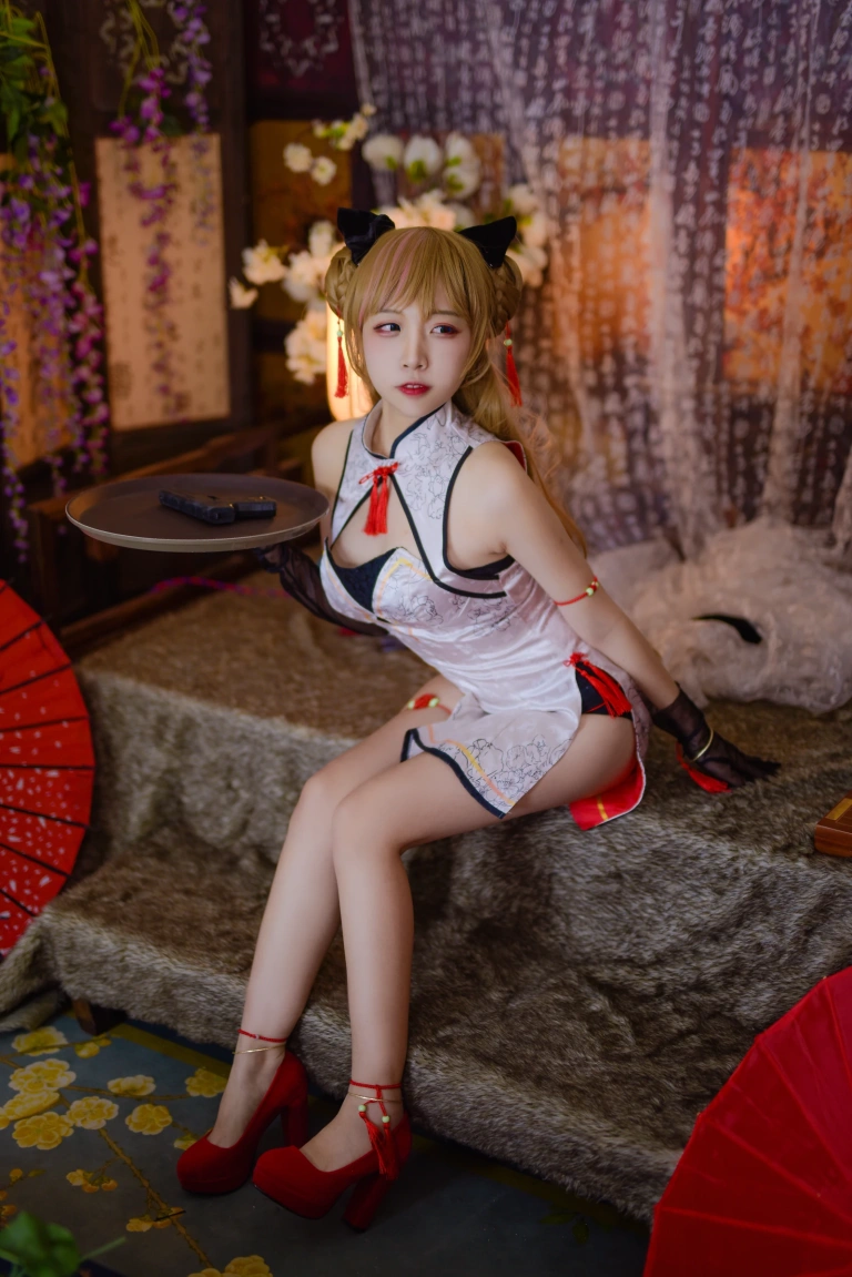 二佐Nisa《旗袍本 少女前线MK23》主题写真：14张全套美图