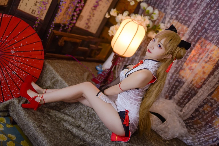 二佐Nisa《旗袍本 少女前线MK23》主题写真：14张全套美图