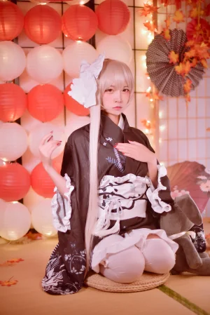 二佐Nisa《穹妹和服》主题写真：70张全套美图