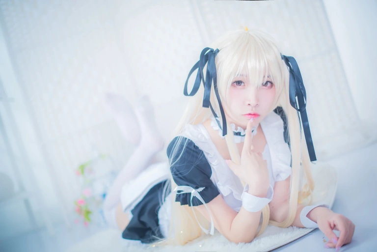 二佐Nisa《穹妹女仆》主题写真：21张全套美图