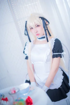 二佐Nisa《穹妹女仆》主题写真：21张全套美图