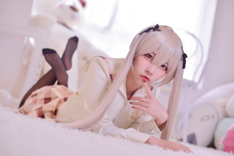 二佐Nisa《穹妹校服》主题写真：46张全套美图