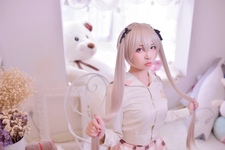 二佐Nisa《穹妹校服》主题写真：46张全套美图