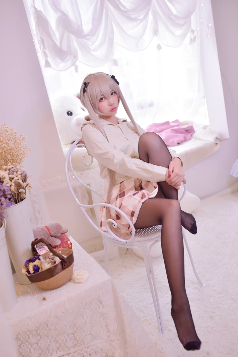 二佐Nisa《穹妹校服》主题写真：46张全套美图