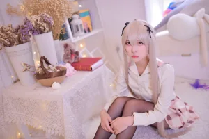 二佐Nisa《穹妹校服》主题写真：46张全套美图