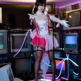 二佐Nisa《犬之眷 碧蓝爱宕打歌服》主题写真：14张全套美图