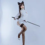 二佐Nisa《犬之眷 碧蓝爱宕军装》主题写真：15张全套美图