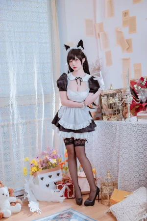 二佐Nisa《犬之眷 碧蓝爱宕女仆》主题写真：19张全套美图