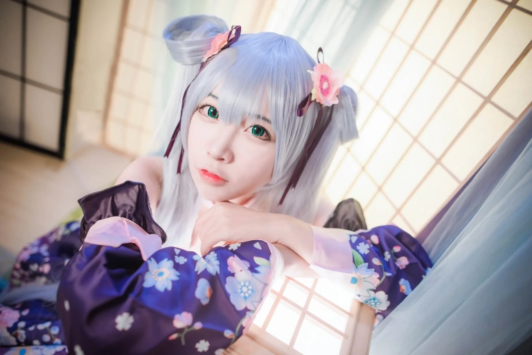 二佐Nisa《双马尾》主题写真：17张全套美图