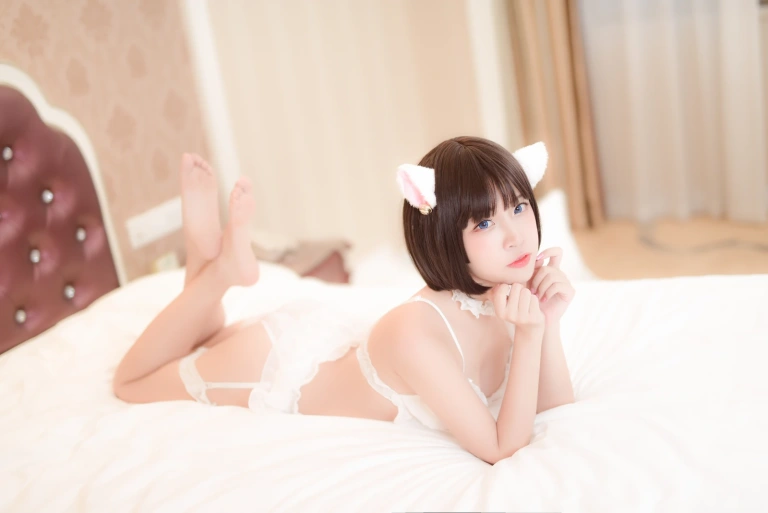 二佐Nisa《私房雪纺睡衣》主题写真：18张全套美图