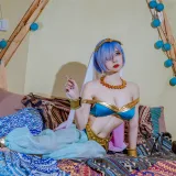 二佐Nisa《蕾姆舞娘》主题写真：9张全套美图