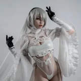 二佐Nisa《2b同人花嫁》主题写真：26张全套美图