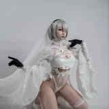 二佐Nisa《2b同人花嫁》主题写真：26张全套美图