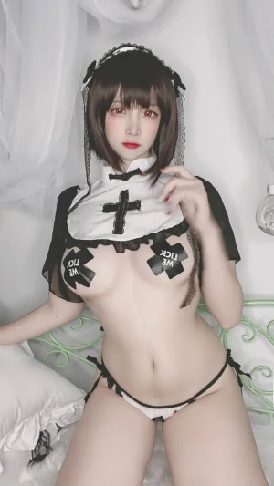 二佐Nisa《私房自拍修女》主题写真：44张全套美图