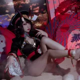 二佐Nisa《酒吞僵尸童子》主题写真：21张全套美图