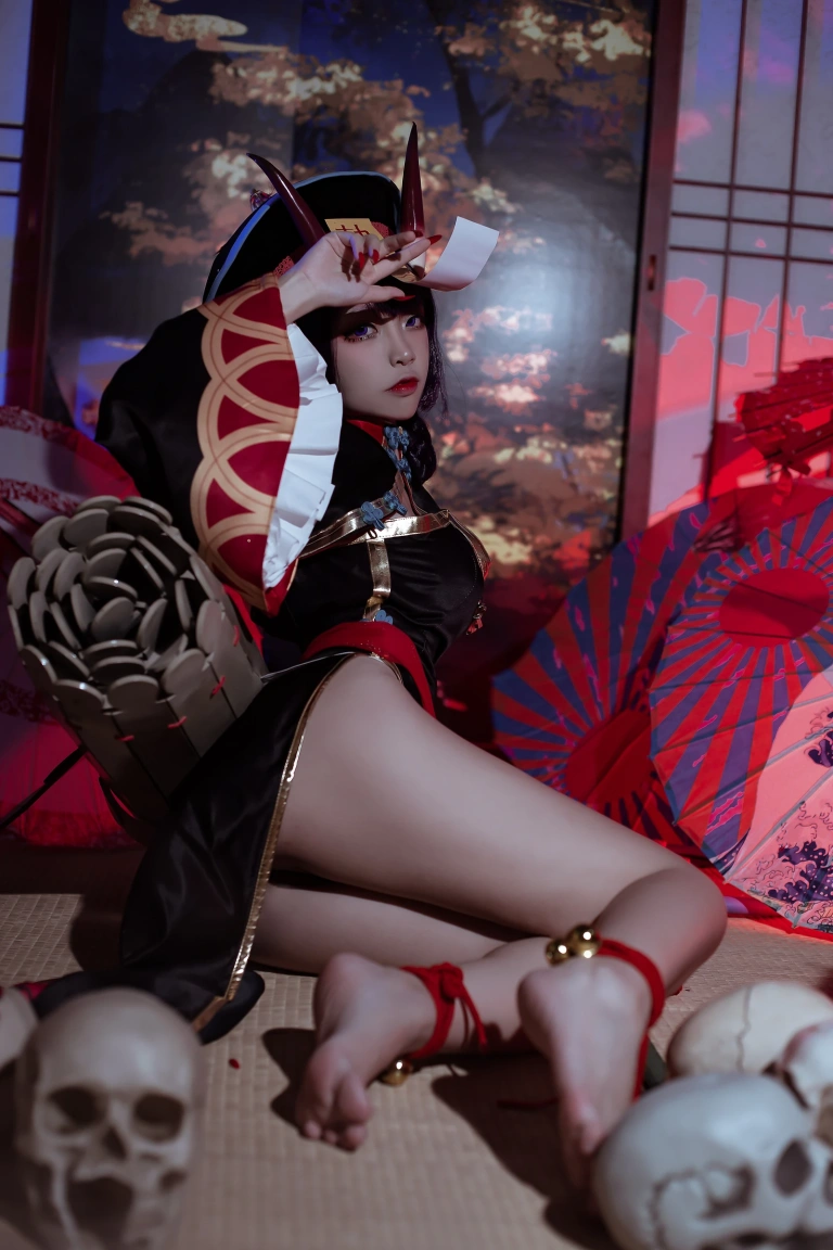二佐Nisa《酒吞僵尸童子》主题写真：21张全套美图