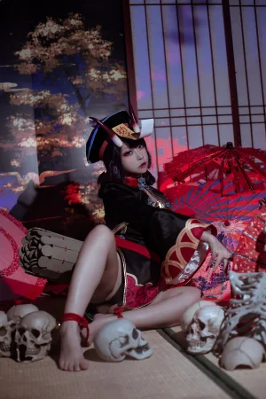 二佐Nisa《酒吞僵尸童子》主题写真：21张全套美图